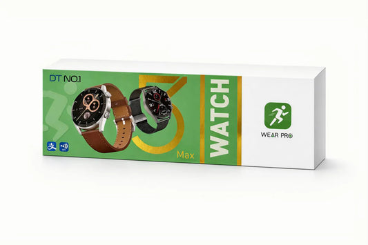DT NO.1 Max Smartwatch – NFC, Health Tracking & Stylish Circular Display